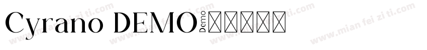 Cyrano DEMO字体转换
